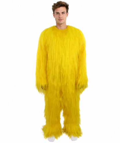 HPO Unisex Extreme Hairy Person Costume, Mask and Bundle - Full-Body Hair Suit Extra-Long Ash Brown Costume Wig for Halloween, Cosplay & Parties