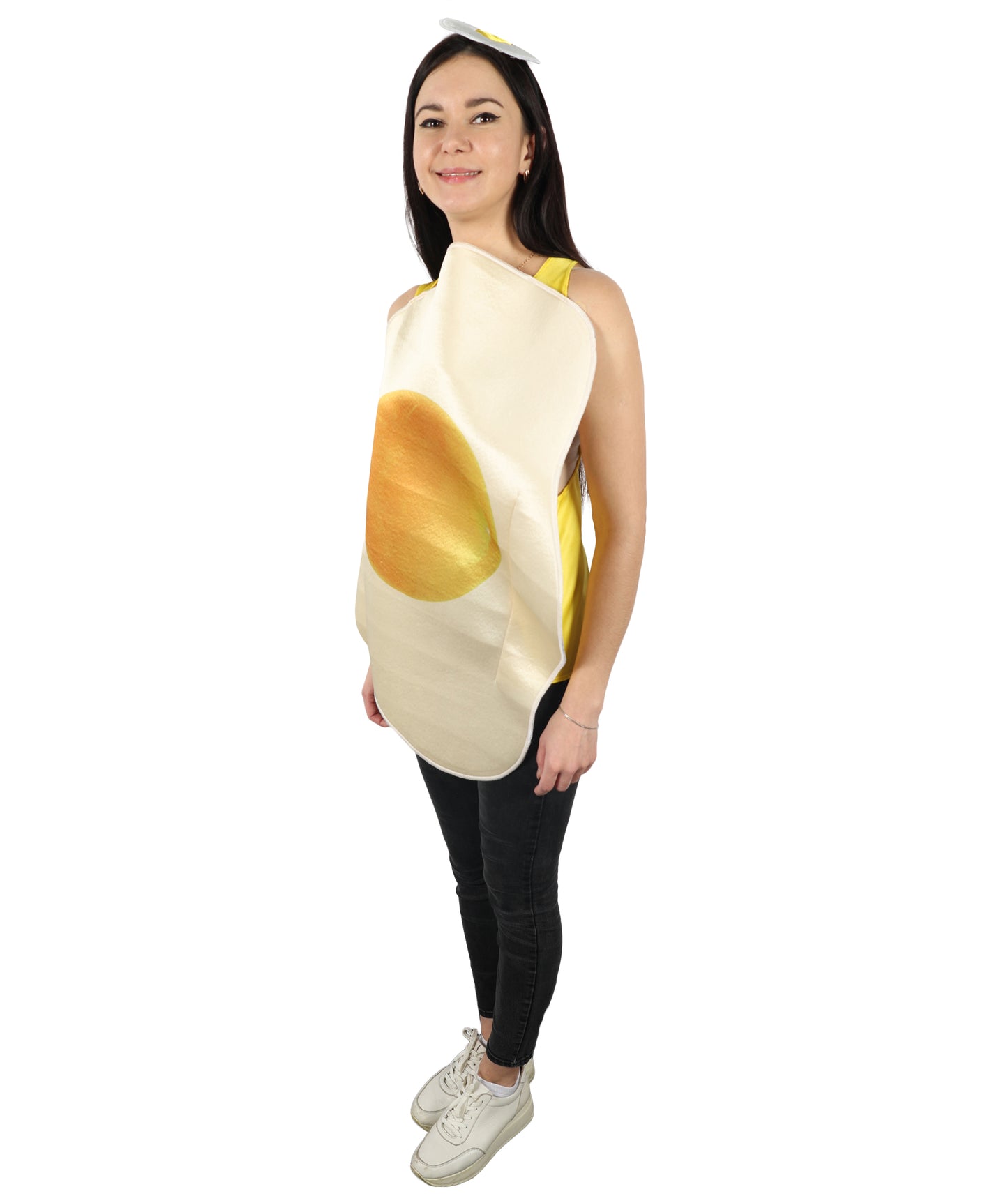 HPO Unisex Food Friend Egg and Bacon Breakfast Costume | Suitable for Halloween | Flame-retardant Synthetic Fabric