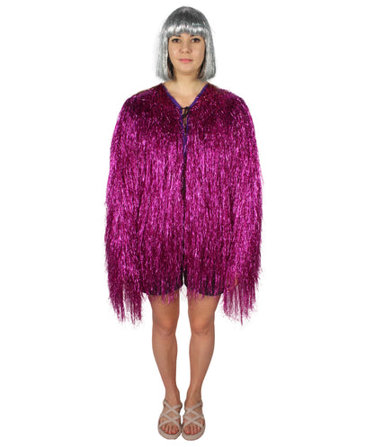 HPO Women's Party Tinsel Costume Set | Multiple Color Options | Suitable for Halloween |  Tinsel Material