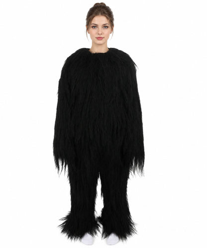 HPO Teen Extreme Hairy Person Costume Bundle & Mask Set - Full-Body Hair Suit Extra-Long Costume Wig for Halloween, Cosplay & Parties - Multiple Color Options