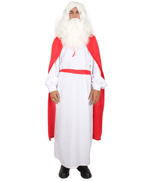 Men's Panora Costume, Red & White Fancy Multi Color Costume