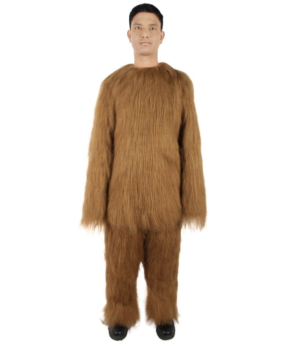 HPO Hairy Unisex Ape Mask and Bodysuit Costume Bundle | Multiple Color Options