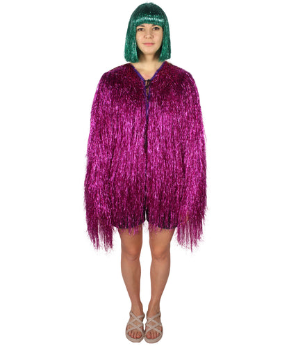 HPO Women's Party Tinsel Costume Set | Multiple Color Options | Suitable for Halloween |  Tinsel Material