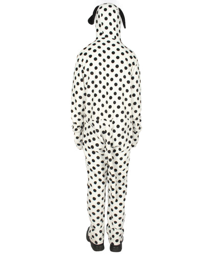 Men's Dalmatian Costume, Black and White Halloween Costume