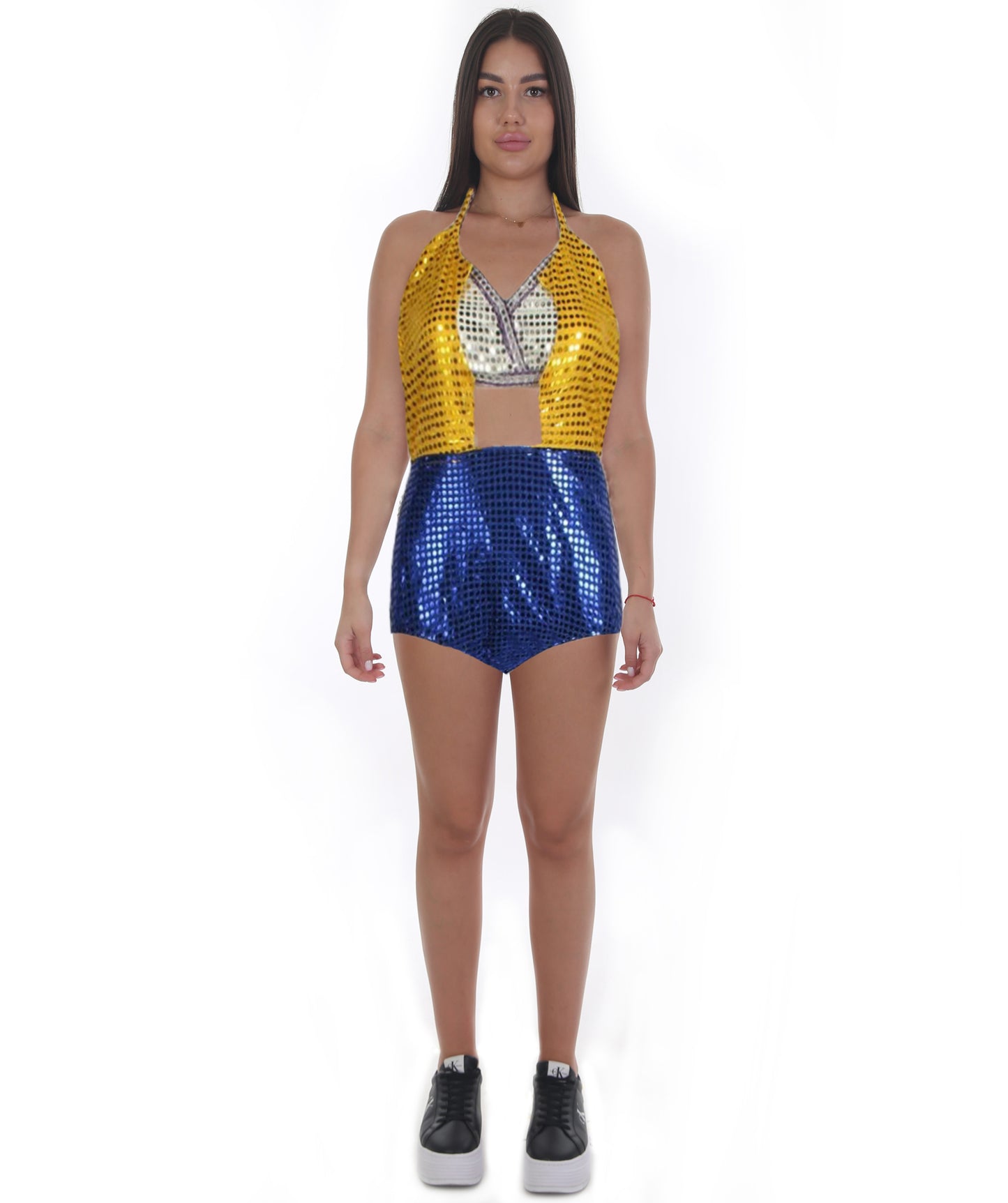 HPO Festival Femme Silver and Indigo Light Up the Night Bikini Set