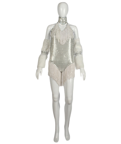 HPO Silver Bunny Sequin and Pearl Costume