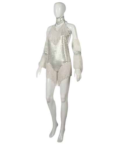 HPO Silver Bunny Sequin and Pearl Costume