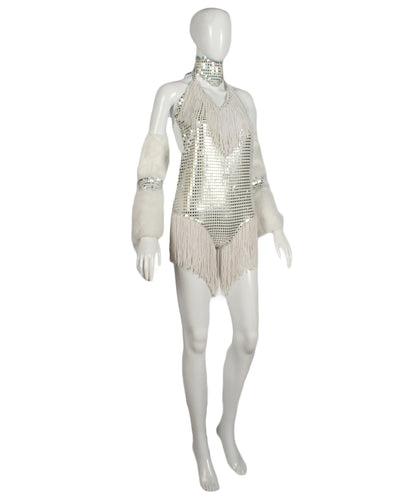 HPO Silver Bunny Sequin and Pearl Costume