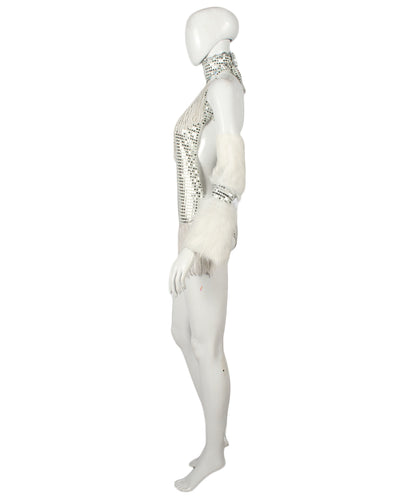 HPO Silver Bunny Sequin and Pearl Costume