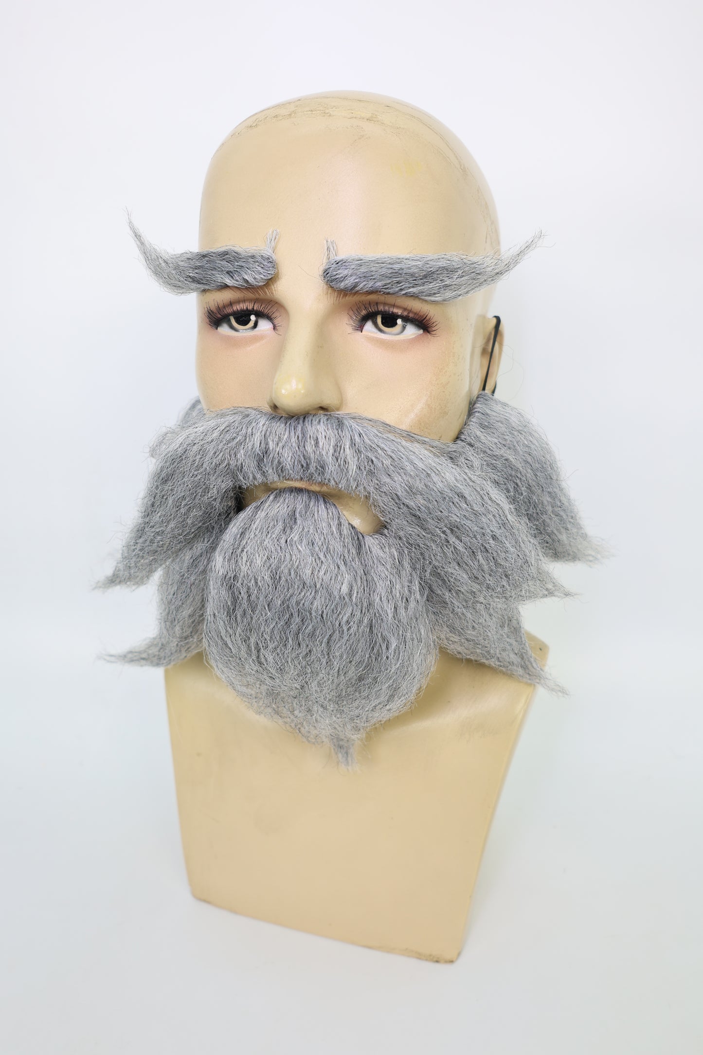 HPO Men's Cowboy Cartoon Purple Mustache and Beard,Perfect for Halloween, Flame-retardant Synthetic Fiber