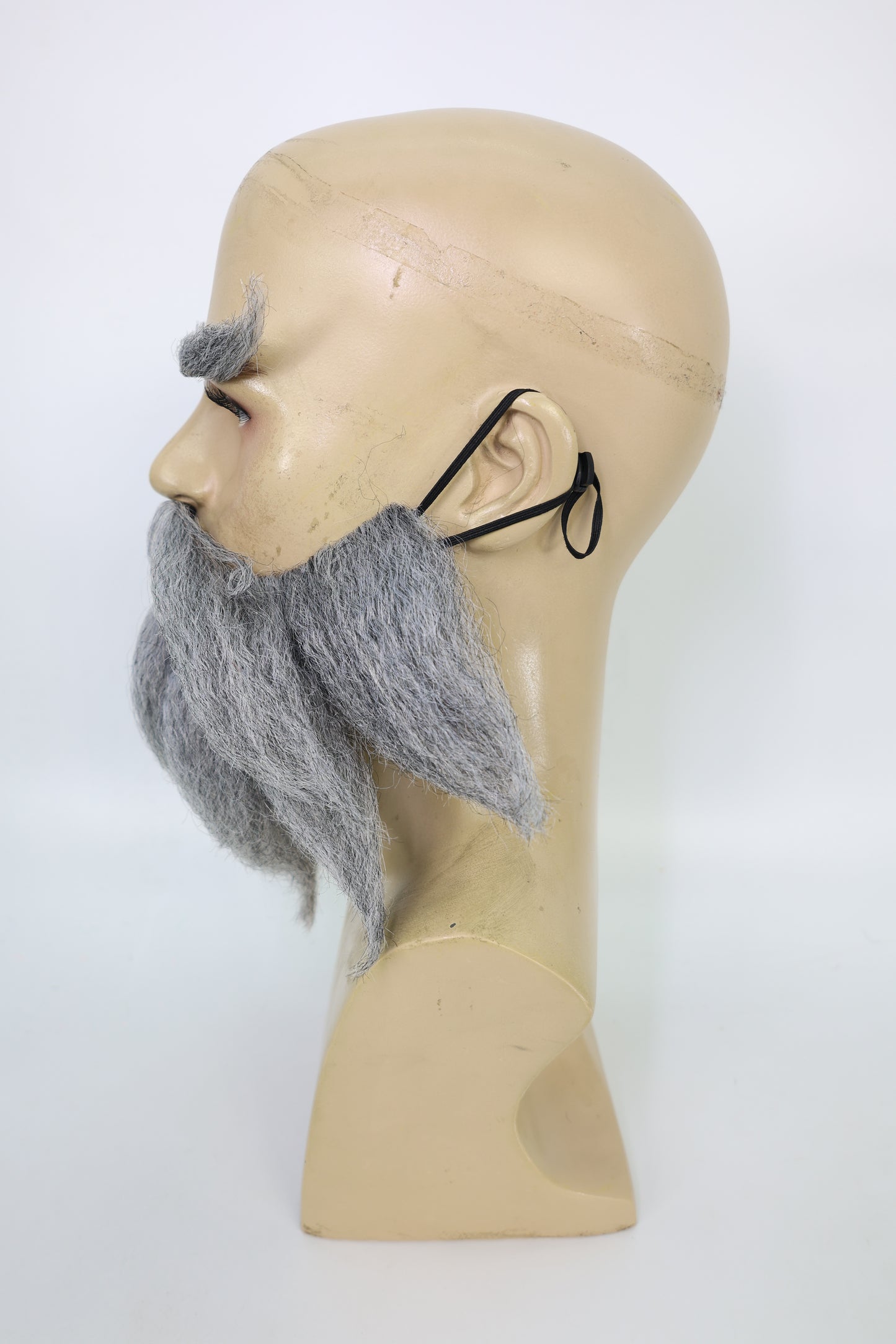 HPO Men's Cowboy Cartoon Purple Mustache and Beard,Perfect for Halloween, Flame-retardant Synthetic Fiber