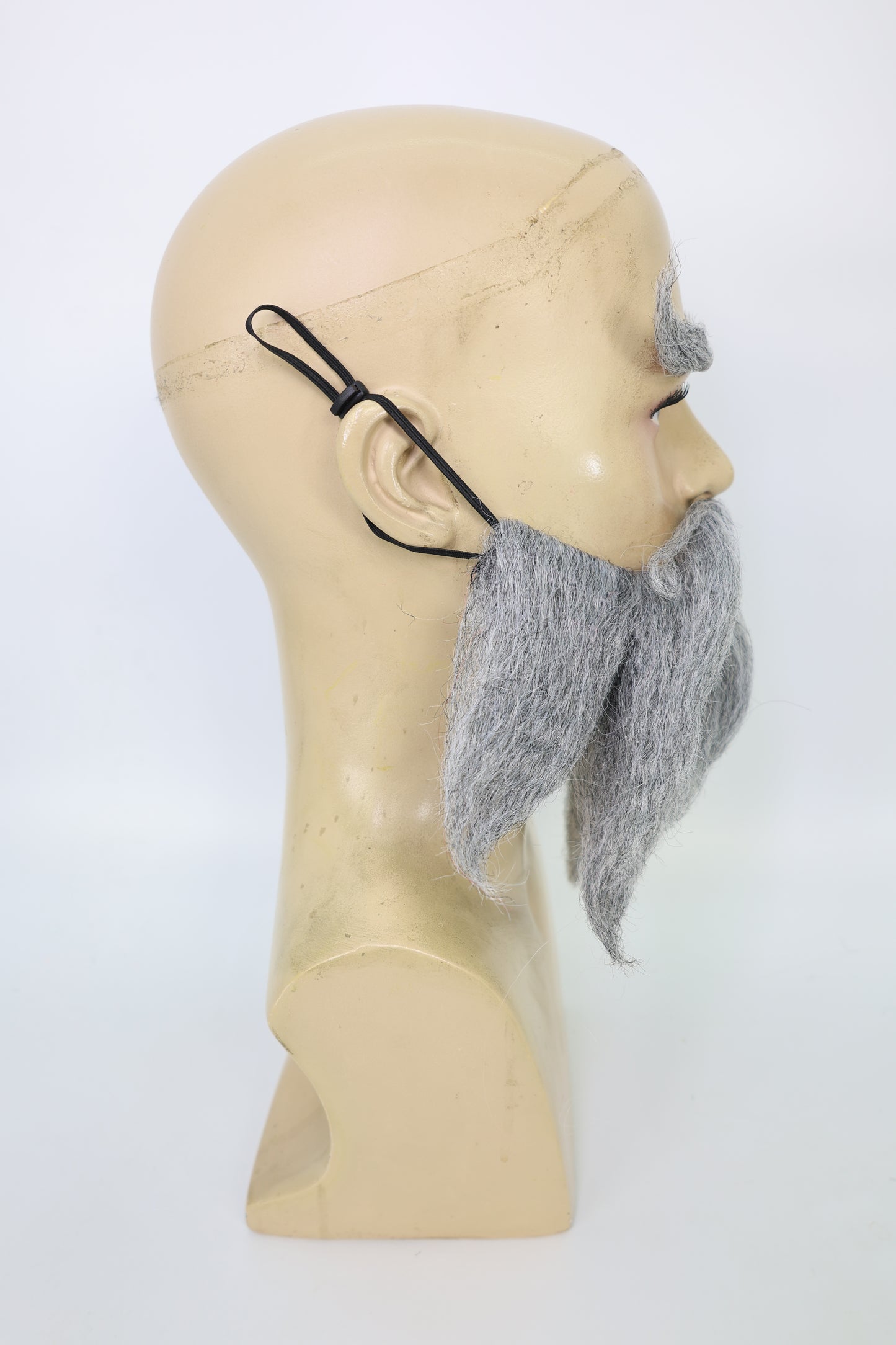 HPO Men's Cowboy Cartoon Purple Mustache and Beard,Perfect for Halloween, Flame-retardant Synthetic Fiber