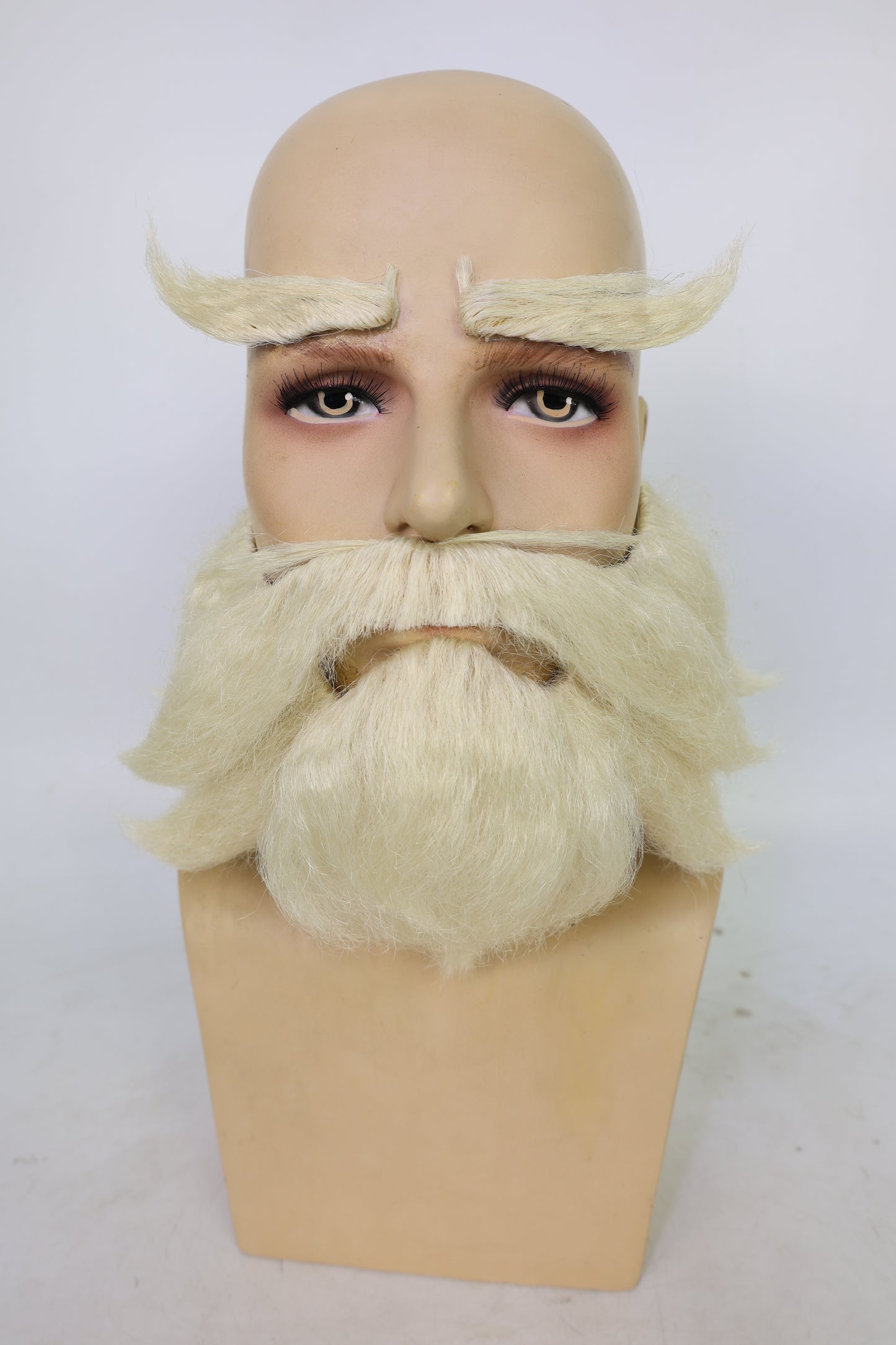 HPO Men's Cowboy Cartoon Purple Mustache and Beard,Perfect for Halloween, Flame-retardant Synthetic Fiber