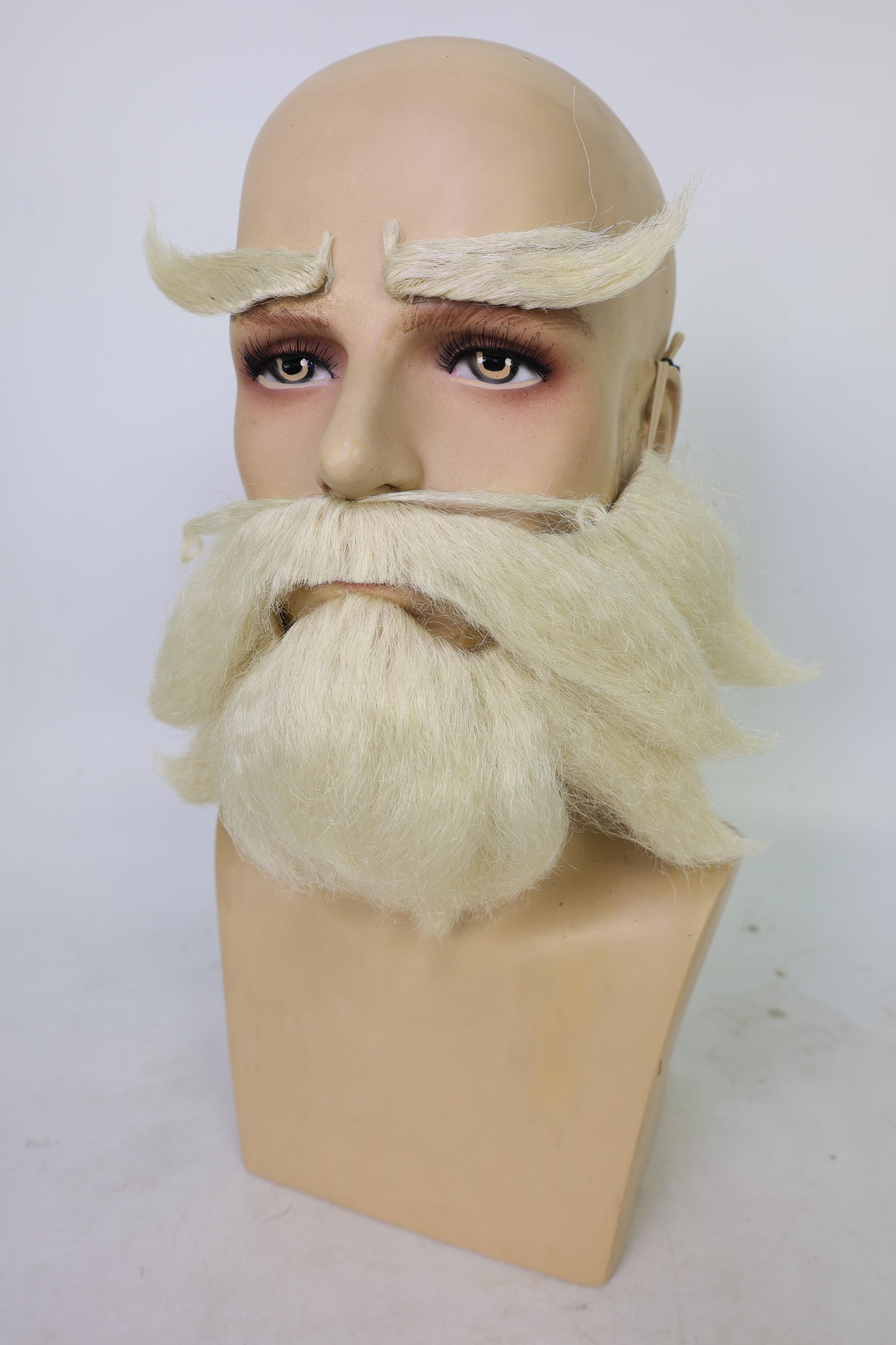 HPO Men's Cowboy Cartoon Purple Mustache and Beard,Perfect for Halloween, Flame-retardant Synthetic Fiber