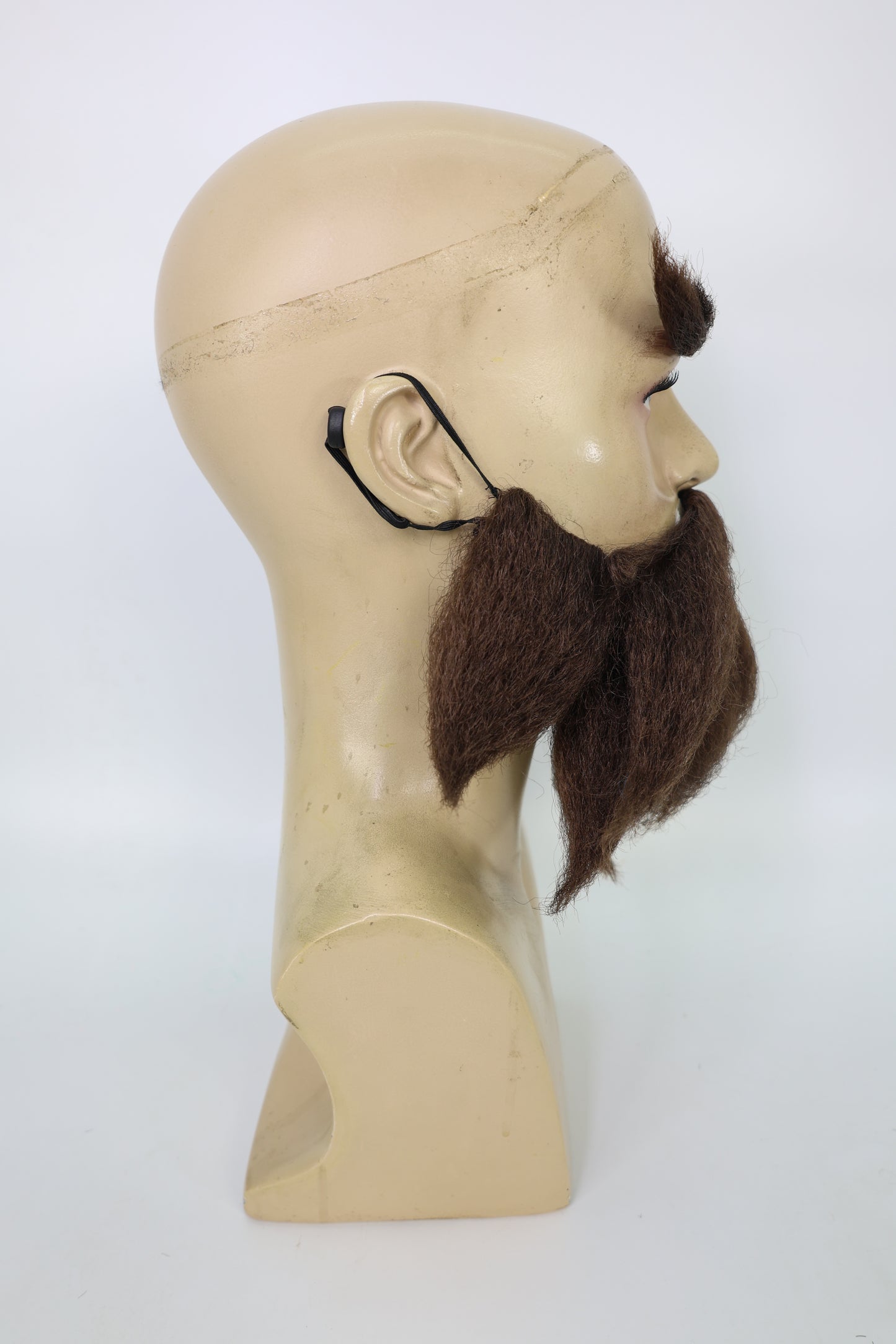 HPO Men's Cowboy Cartoon Purple Mustache and Beard,Perfect for Halloween, Flame-retardant Synthetic Fiber