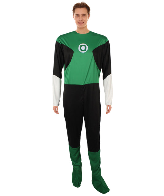 Green and Black Pilot Superhero Costume