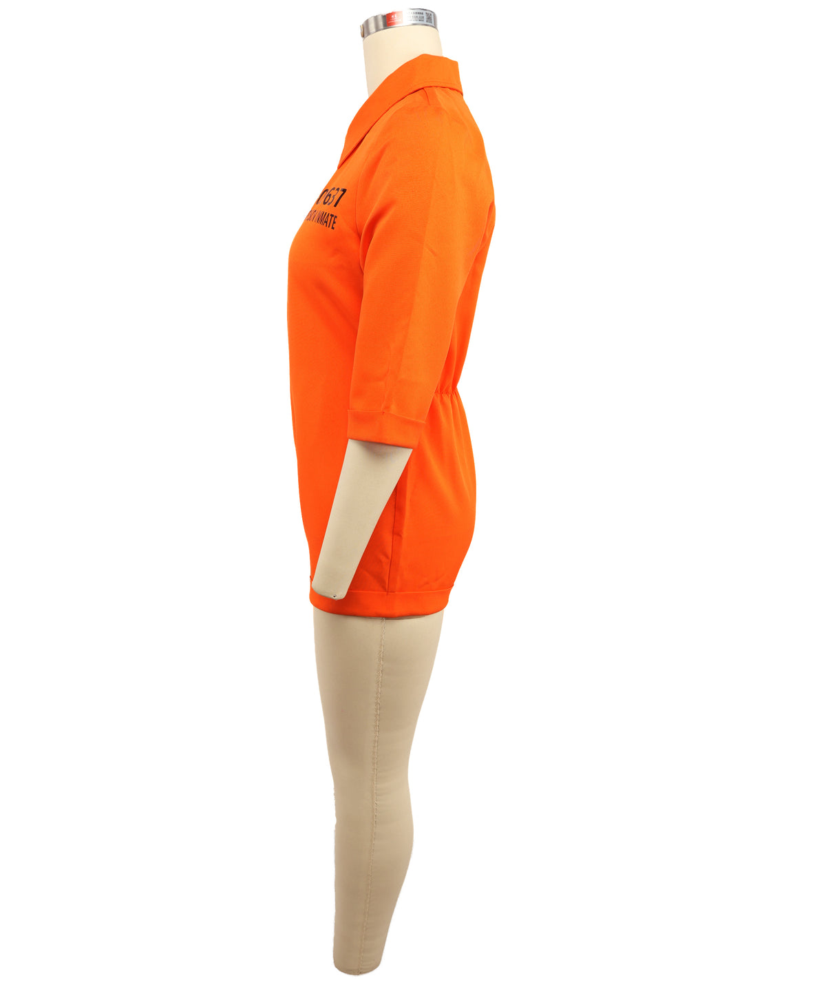Women’s Orange Prisoner Costume – Zipper Front Jumpsuit | Funny outfit for Halloween, Roleplay & Costume Parties