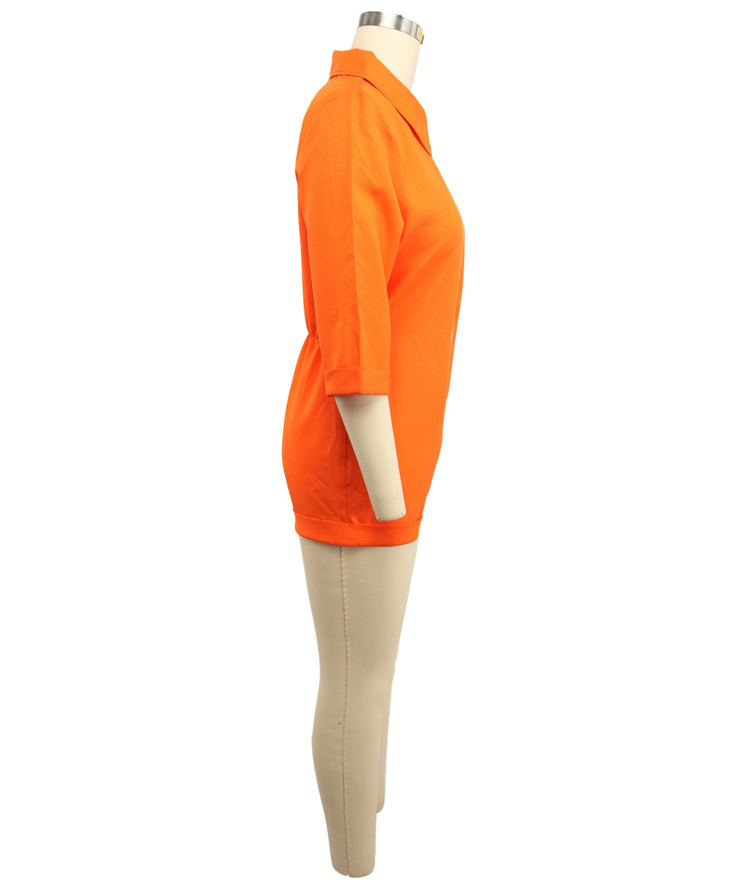 Women’s Orange Prisoner Costume – Zipper Front Jumpsuit | Funny outfit for Halloween, Roleplay & Costume Parties