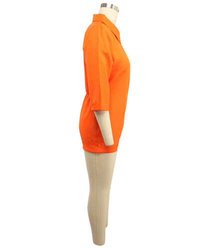 Women’s Orange Prisoner Costume – Zipper Front Jumpsuit | Funny outfit for Halloween, Roleplay & Costume Parties