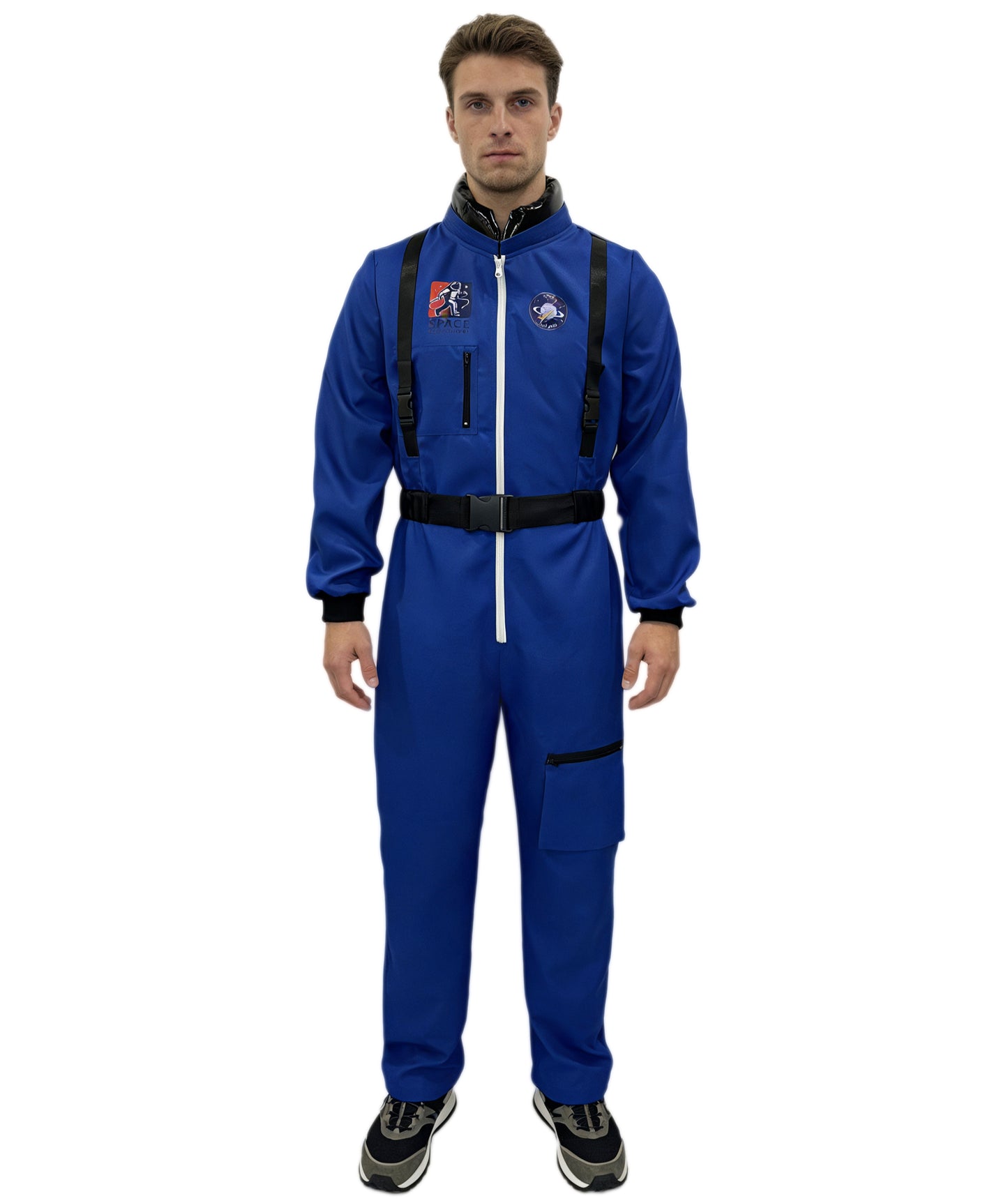 Men’s Blue Astronaut Blue Costume – Space Explorer Fancy Dress Outfit | Ideal for Halloween , Cosplay& Parties