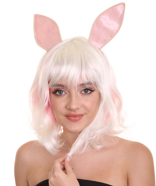 Easter Bunny Womens Wig | Short Easter Wig | Premium Breathable Capless Cap