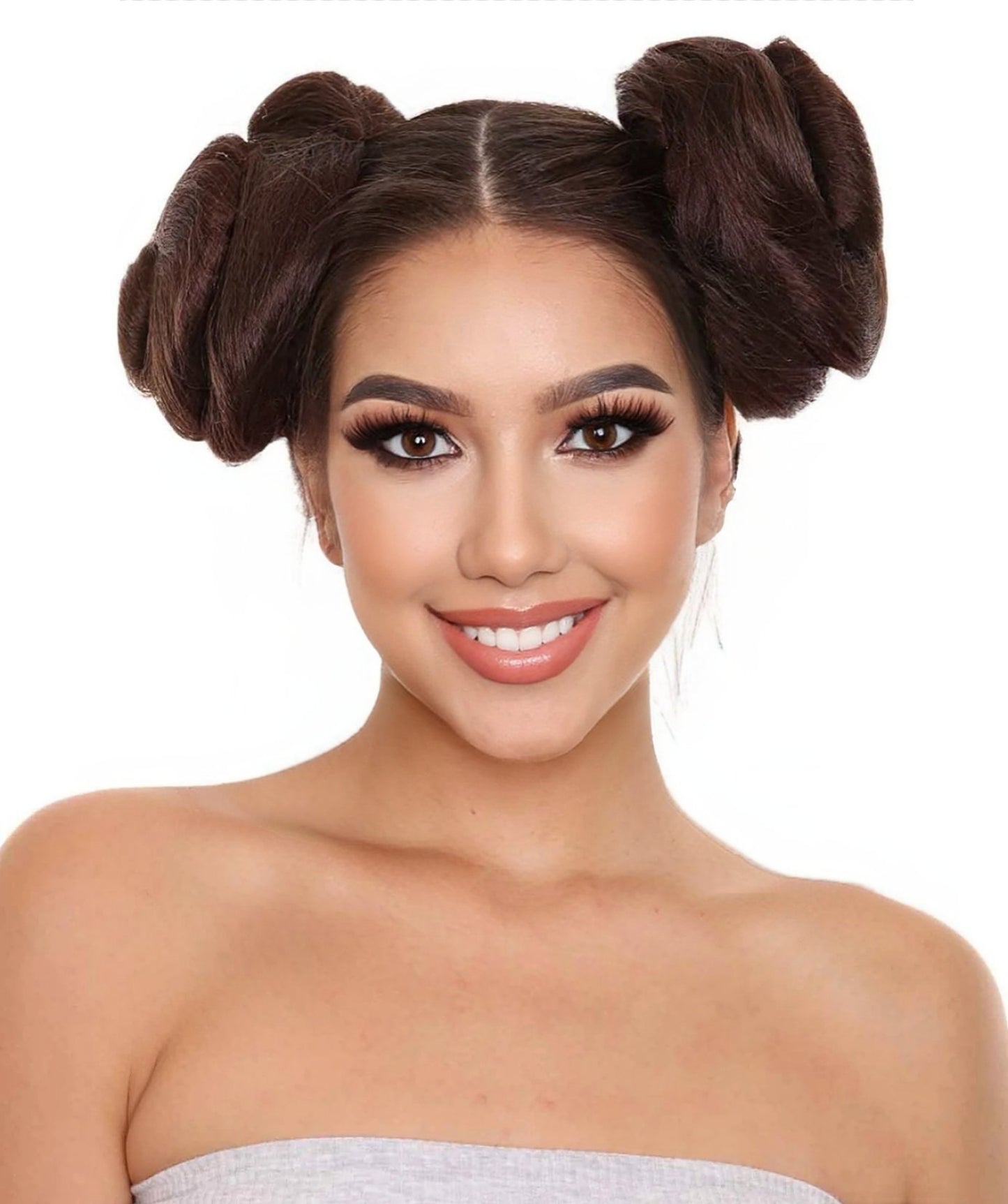 Galactic Space Buns | Women's Brunette Movie and Character Hair Extensions | HPO