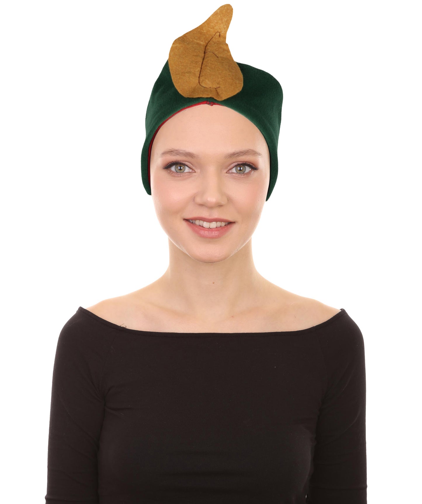 HPO Unisex Classic Velvet Christmas Santa Hat | Soft Red and green Festive Holiday Hat | Ideal for Holiday fun