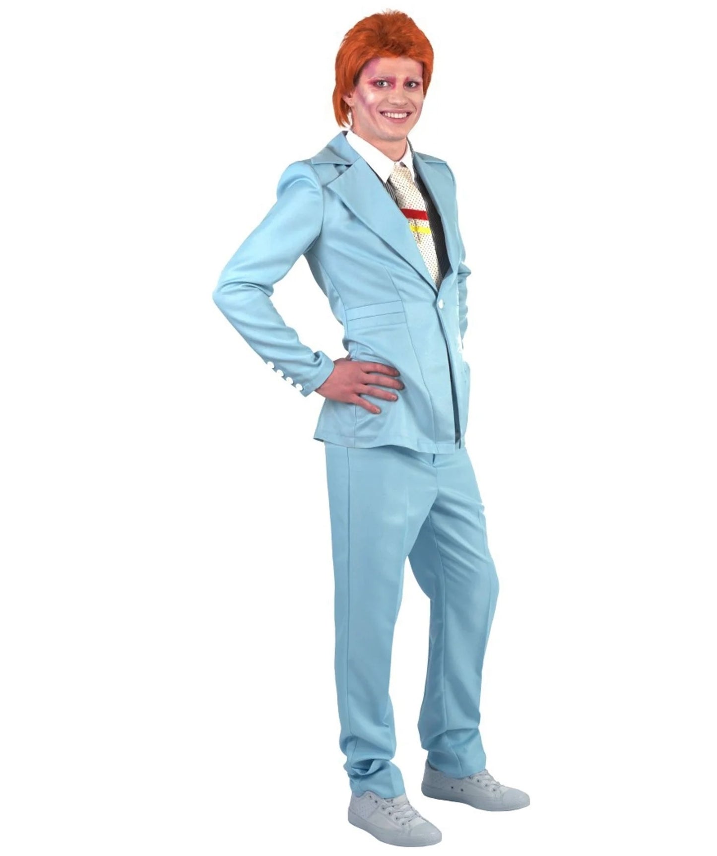 80's Rock Star Suit Costume with Dickie and Tie | Premium Halloween Costume | Multiple Color Options