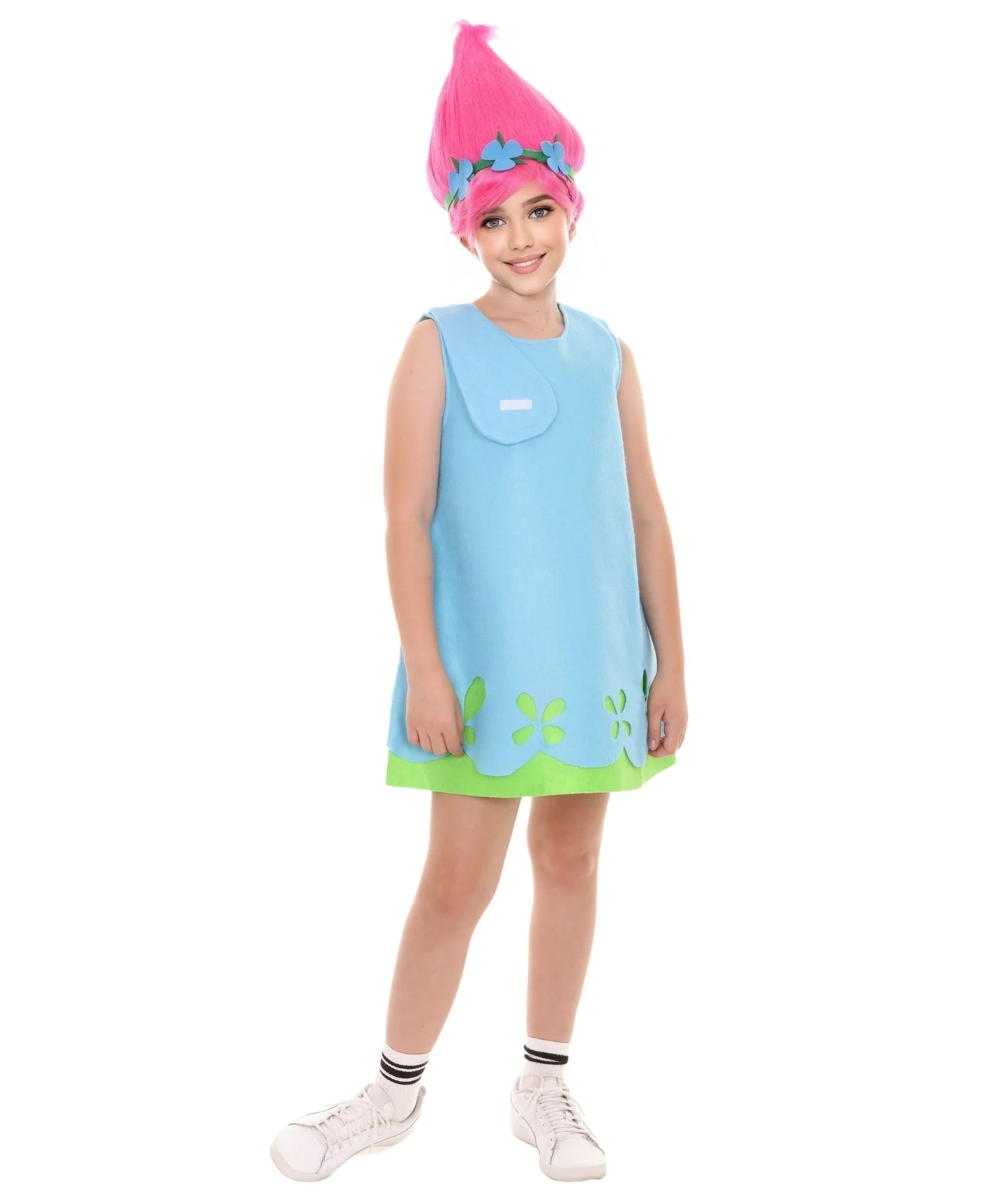 HPO Child's Trolls Dress Costume | Blue Halloween Costume