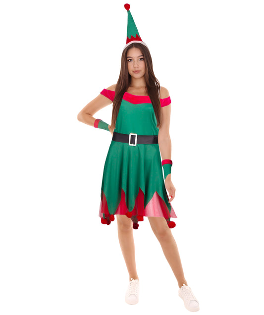 Women's Santa's helper Holiday Costume | Multi Halloween