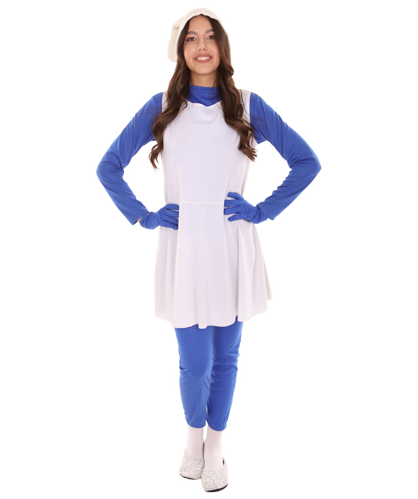 Women's Fancy Blue Costume | Blue White Color
