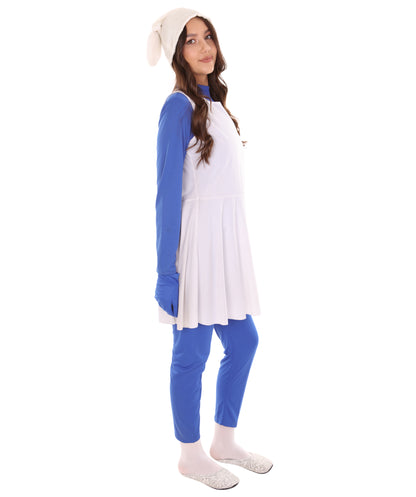 Women's Fancy Blue Costume | Blue White Color