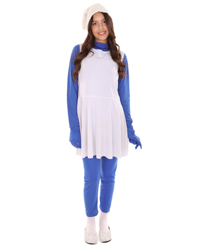 Women's Fancy Blue Costume | Blue White Color