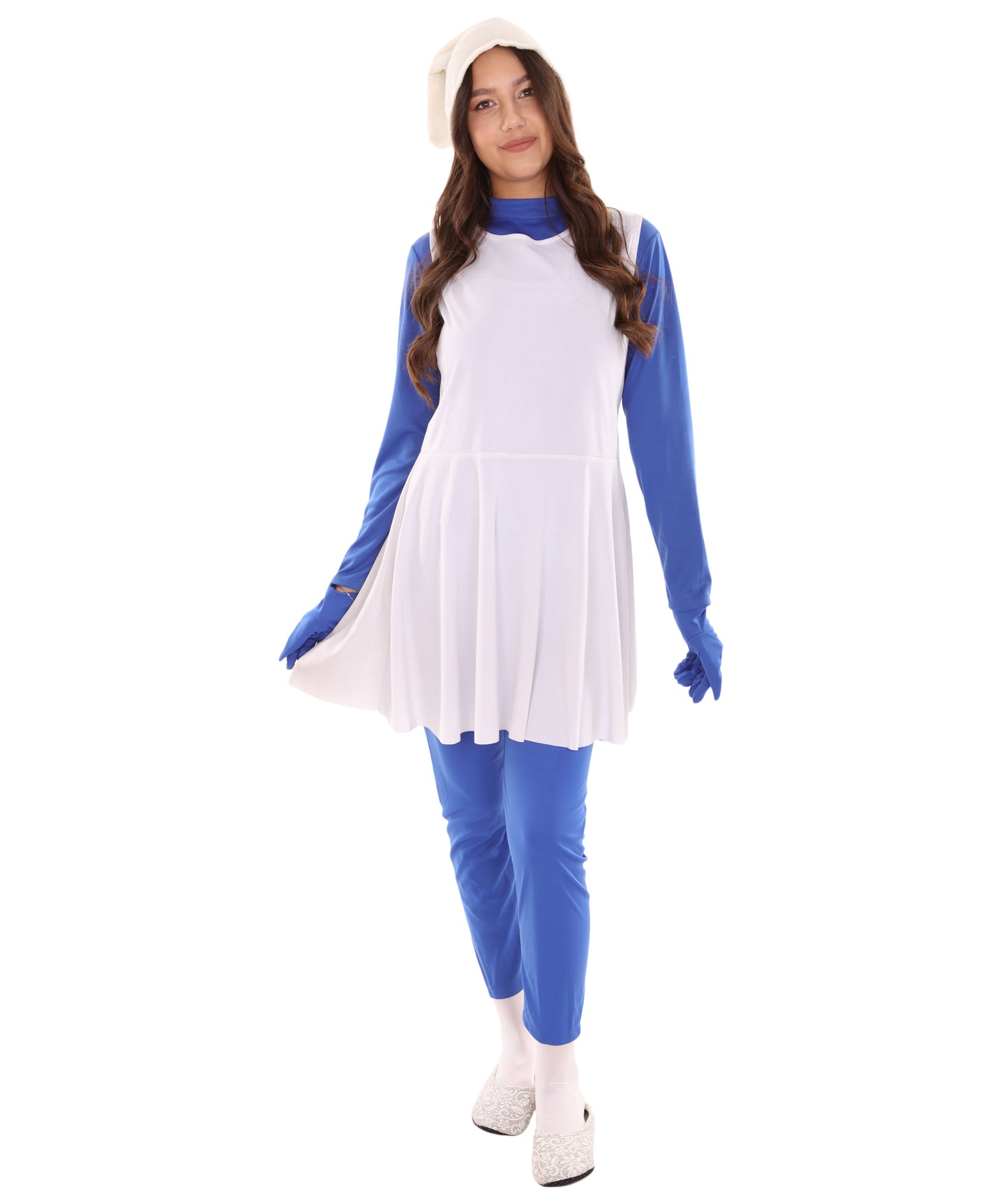 Women's Fancy Blue Costume | Blue White Color