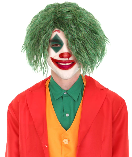 Joker Wigs Green Color | Halloween Curly Wig