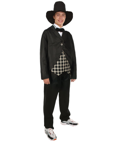 Men's Actor Costume | Black & White Halloween Costume