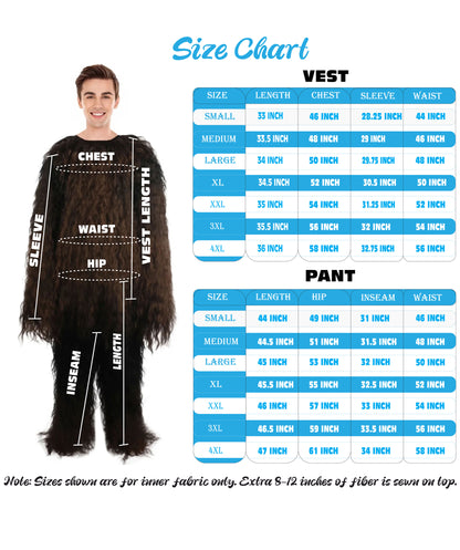 Unisex Hairy Warrior Ape Military Leader Resistance Fighter Costume | Multiple Colors Fancy Costume