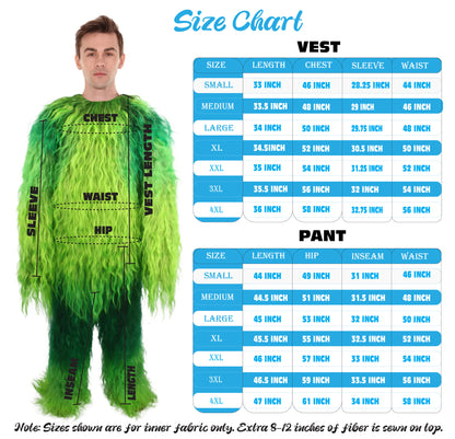 Unisex Hairy Warrior Ape Military Leader Resistance Fighter Costume | Multiple Colors Fancy Costume