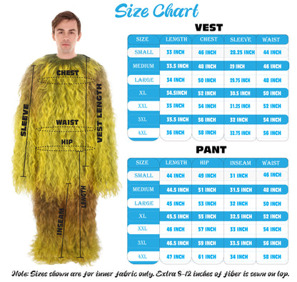 Unisex Hairy Warrior Ape Military Leader Resistance Fighter Costume | Multiple Colors Fancy Costume