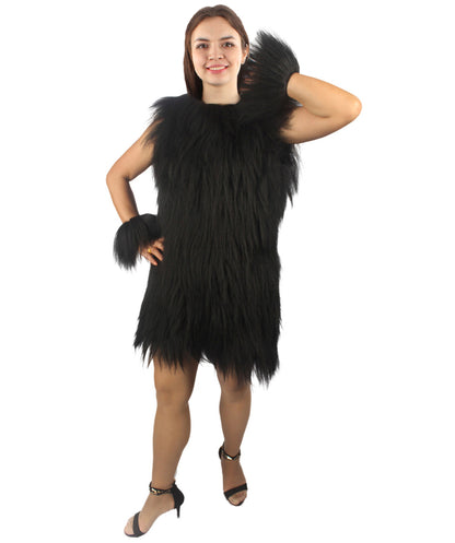 Women's Hairy Warrior Ape Military Leader Resistance Fighter Unisex Costume | Multiple Color Options  Fancy Costume