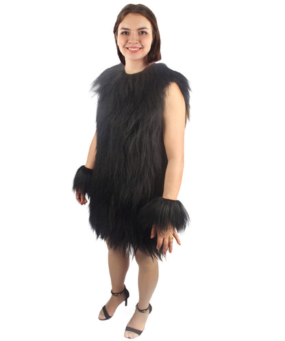 Women's Hairy Warrior Ape Military Leader Resistance Fighter Unisex Costume | Multiple Color Options  Fancy Costume
