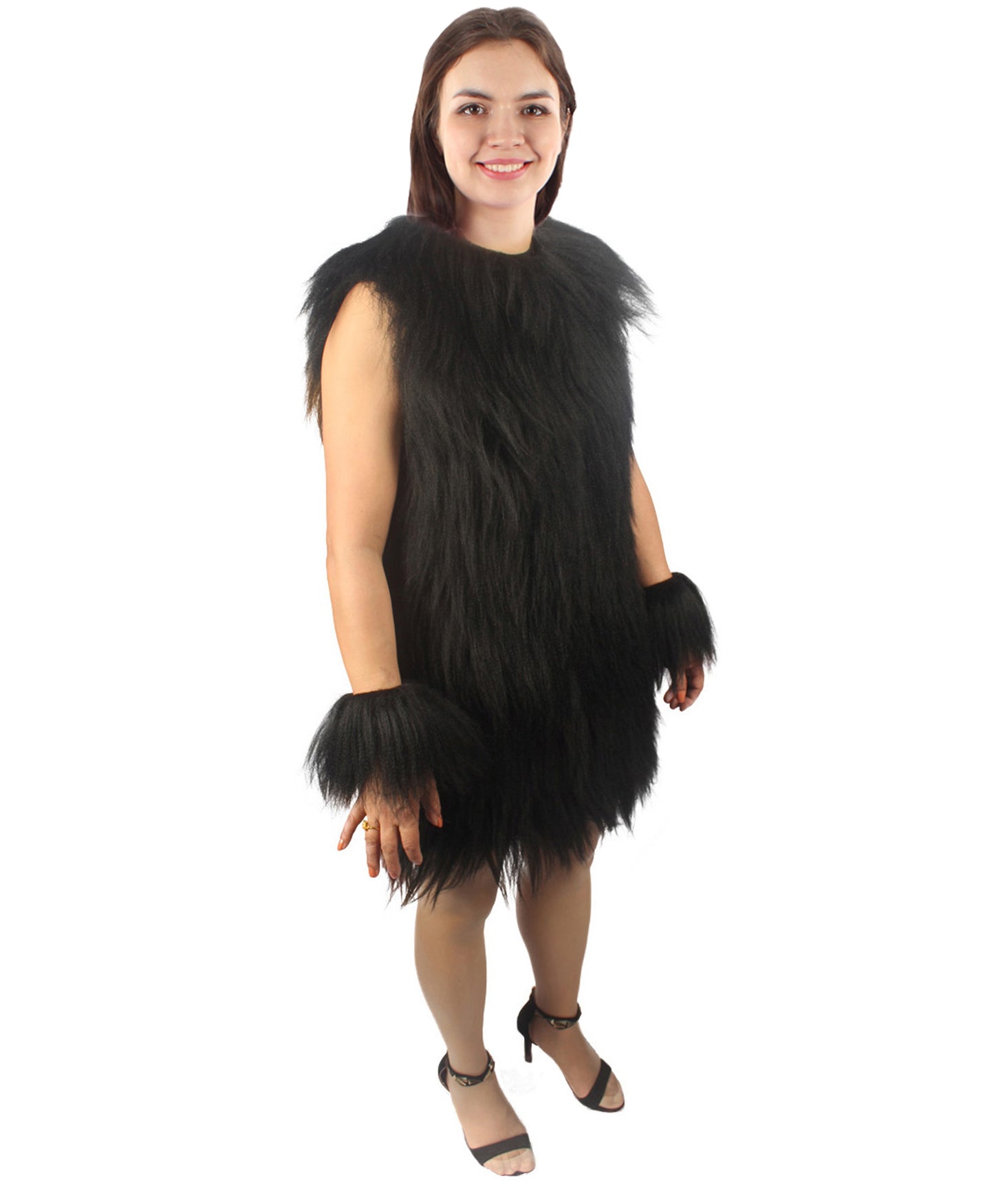 Women's Hairy Warrior Ape Military Leader Resistance Fighter Unisex Costume | Multiple Color Options  Fancy Costume