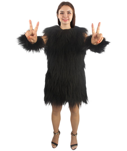 Women's Hairy Warrior Ape Military Leader Resistance Fighter Unisex Costume | Multiple Color Options  Fancy Costume