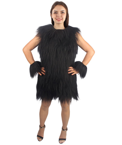 Women's Hairy Warrior Ape Military Leader Resistance Fighter Unisex Costume | Multiple Color Options  Fancy Costume