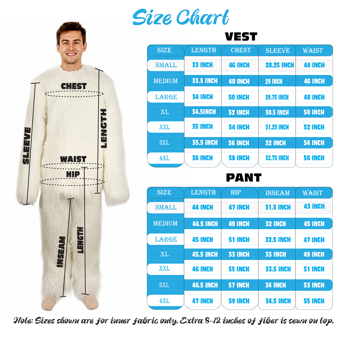Furry Dog Collection | Men's White Spiked Furry Dog Costume with Tail | Halloween Costume