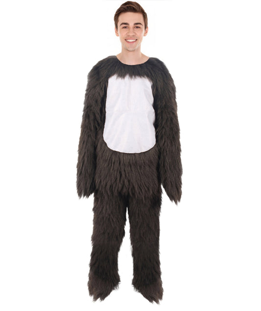 HPO Black and Grey Gorilla Costume | Long Synthetic Fibers