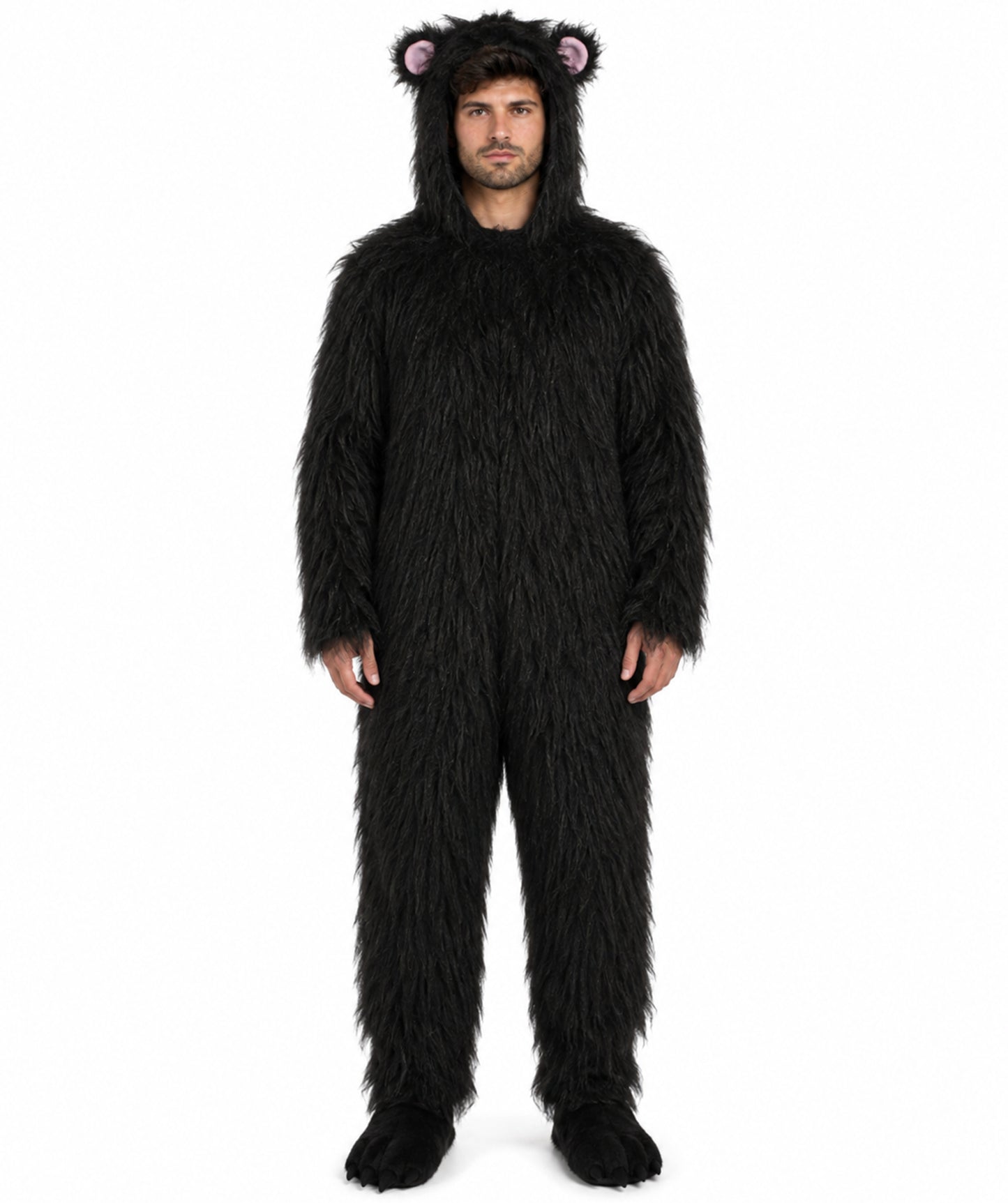 HPO Koala Bear Costume with Hood and Tail - Long Synthetic Fibers