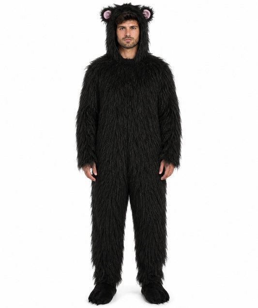 HPO Koala Bear Costume with Hood and Tail - Long Synthetic Fibers
