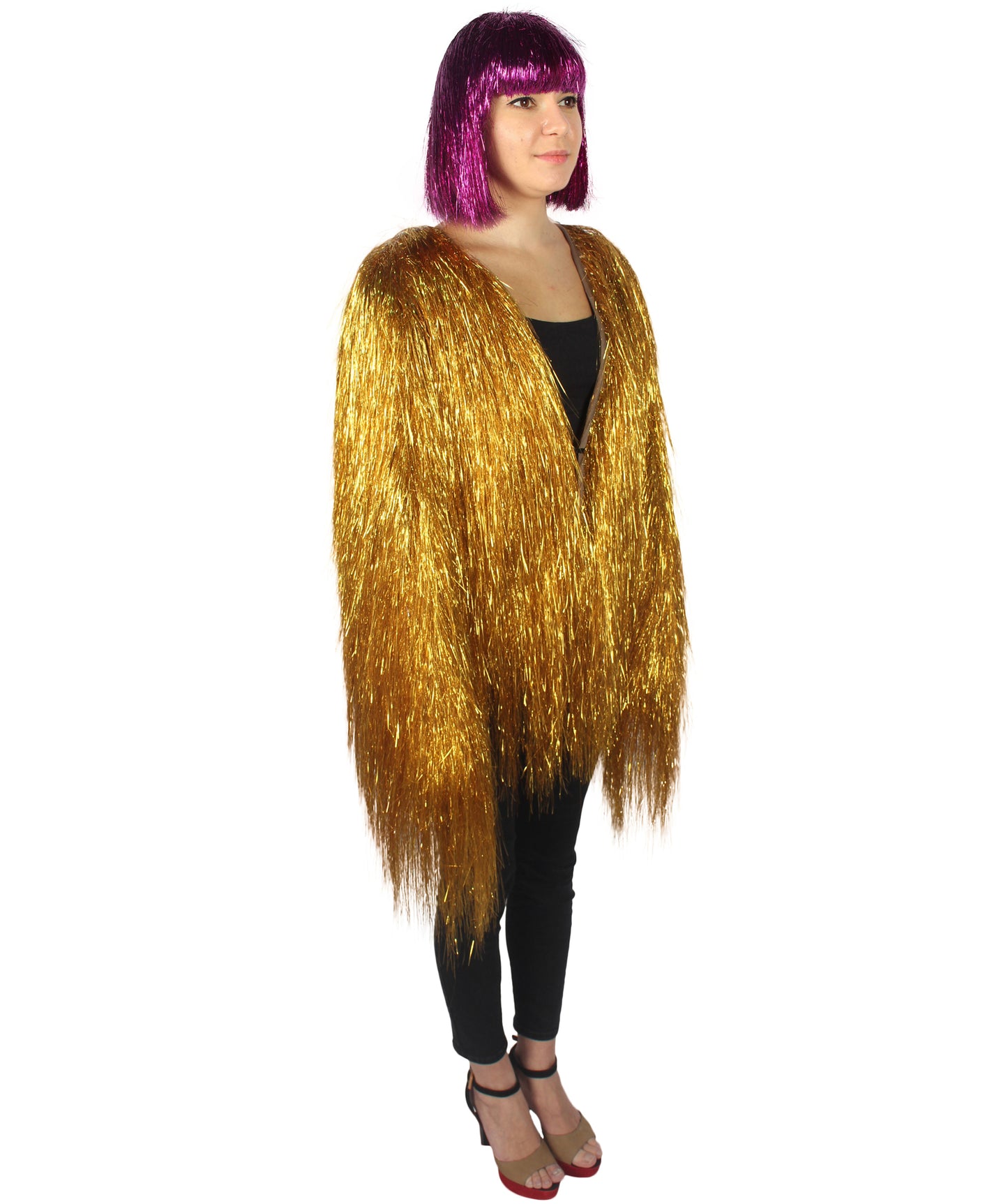 HPO Women's Party Tinsel Costume Set | Multiple Color Options | Suitable for Halloween |  Tinsel Material