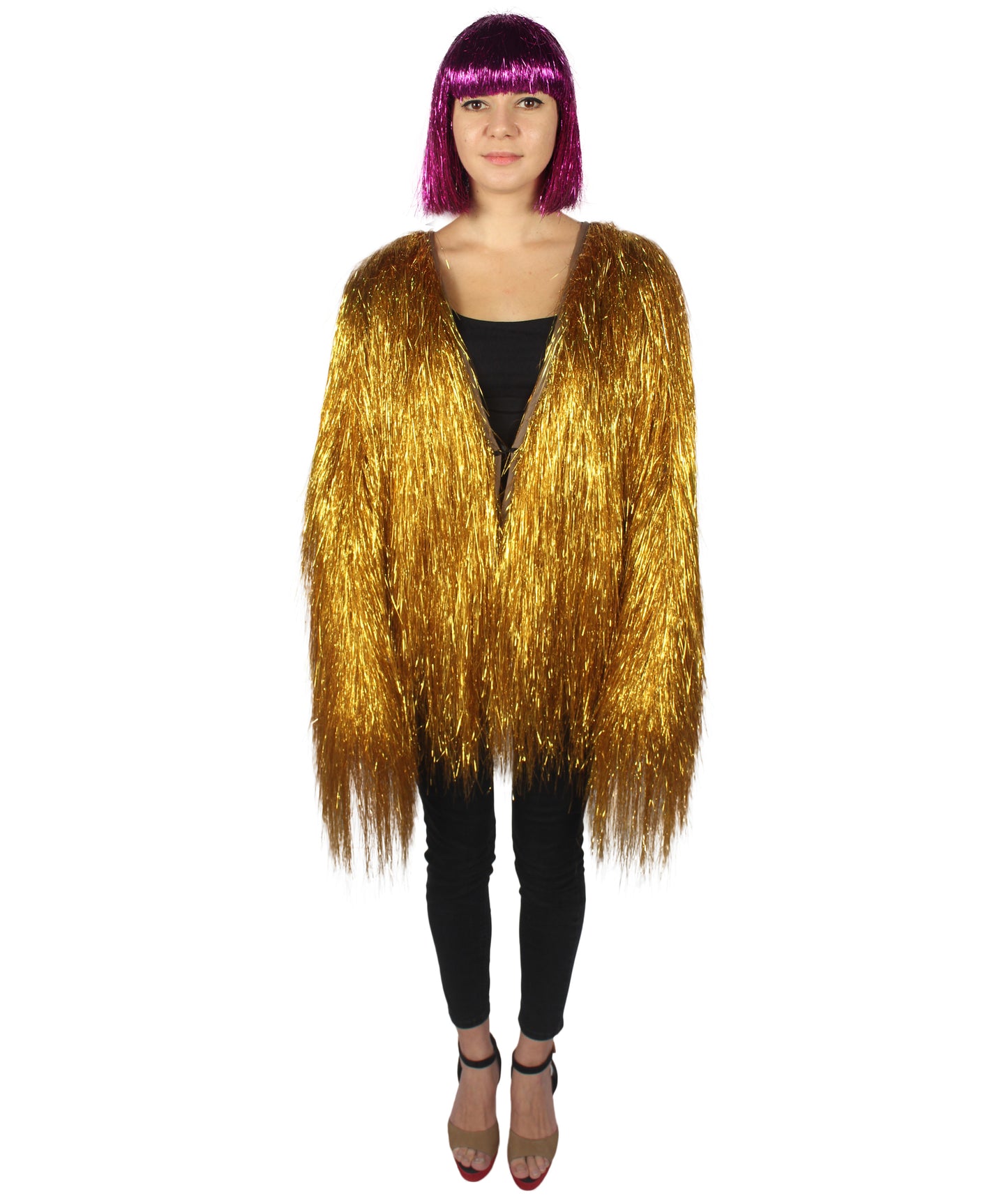 HPO Women's Party Tinsel Costume Set | Multiple Color Options | Suitable for Halloween |  Tinsel Material